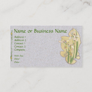Cartão de visita de Negócios da Íris Floral Ama