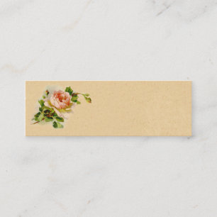 Cartão de visita de Negócios da Vintage Pink Rose