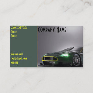 Cartão de Visita de Negócios de Carros Personaliza