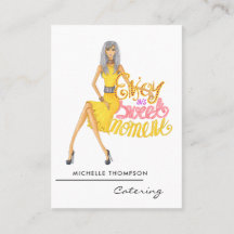 Cartão de Visita de Negócios de Catering de Comida