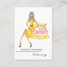 Cartão de Visita de Negócios de Catering de Comida