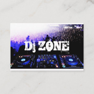 Cartão de Visita de Negócios de Entretenimento DJ