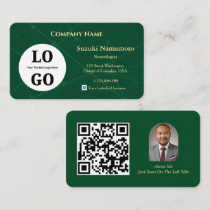 Cartão de Visita de Neurologia Logotipo Personaliz