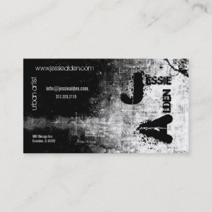 cartão de visita de neve