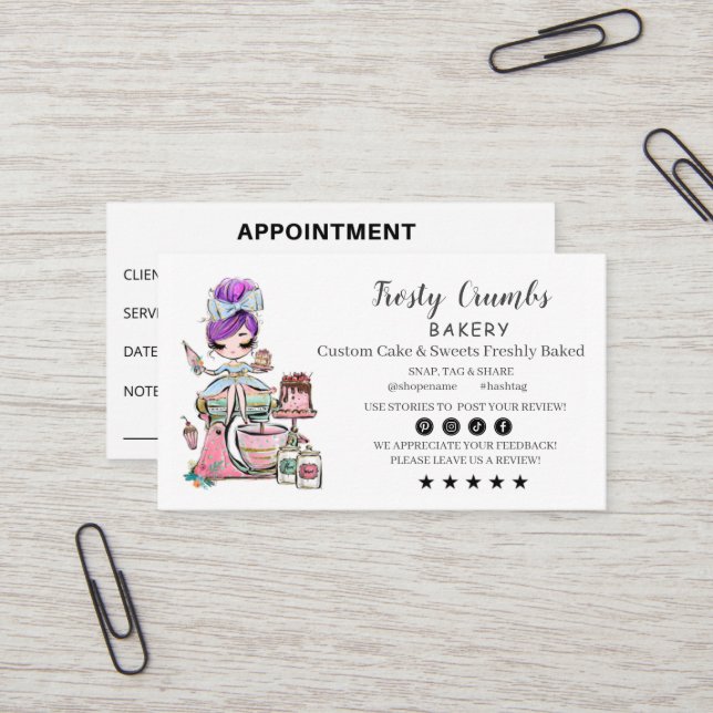 Cartão de visita de NOMEAÇÃO DE Empresas de Panifi (Frente/Verso In Situ)