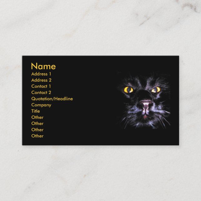 Cartão de visita de observação de Merlin (Frente)