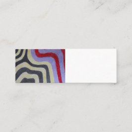 Cartão de visita de ondas coloridas