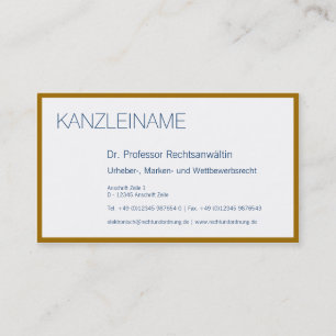 Cartão De Visita De ouro arround