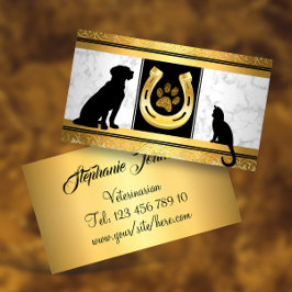 Cartão de visita de ouro de Faca Glitter Glitter d