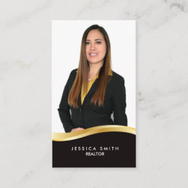 Cartão de visita de ouro imobiliário