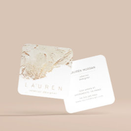 cartão de visita de ouro texturizado por script mi