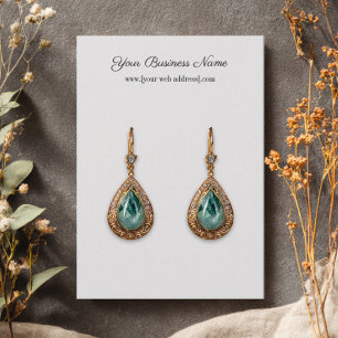 Cartão de visita de Ouvido Personalizado Branco S