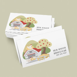 Cartão de visita de Ovos de Galinhas QRCode