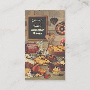 Cartão de visita de padaria