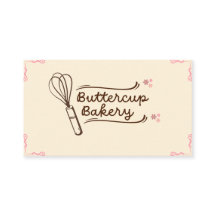 Cartão de Visita de Padaria Personalizada Fofa