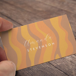 Cartão de visita de padrão de onda retrorreflector