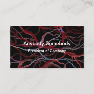 Cartão de visita de Padrão de Veia Escura