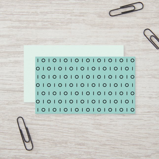 Cartão de visita de padrão preto verde preto escur (Frente/Verso In Situ)