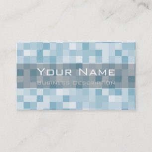 Cartão de visita de padrão quadrado