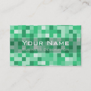 Cartão de visita de padrão quadrado