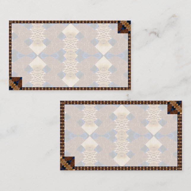 Cartão de visita de padrão sudoeste (Frente/Verso)