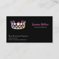 Cartão de visita de Pageant Personalizado da Miss