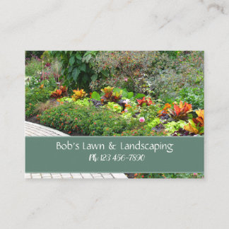 Cartão de visita de Paisagem do Jardim Inglês