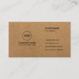 Cartão de visita de papel de Artesanato Premium