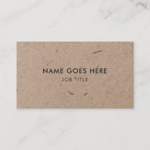 Cartão de visita de Papel Kraft Russo Moderno Mini