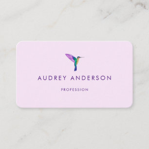 Cartão de visita de passarinho