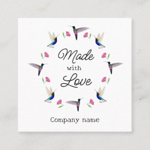 Cartão de visita de passarinho