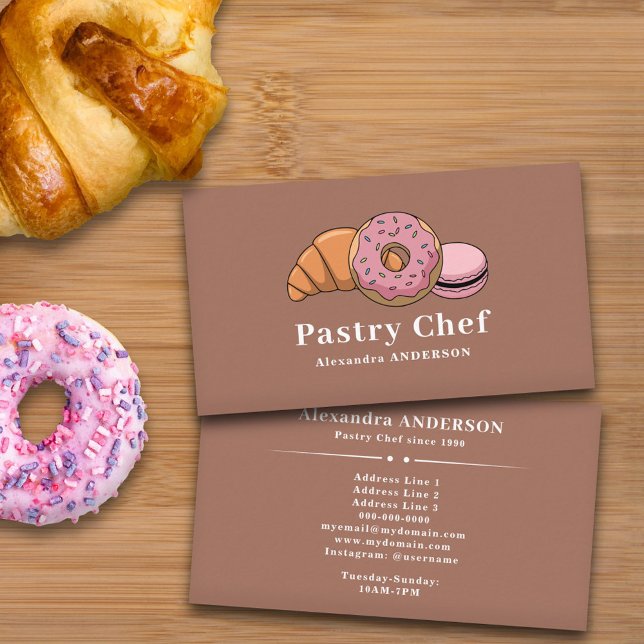 Cartão de visita de pastelaria (Pastry Chef Business Card)