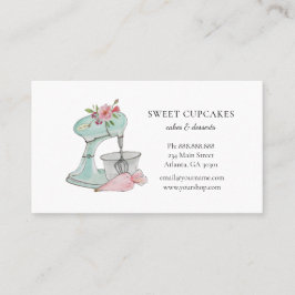 Cartão de visita de pastelaria de bolos de colheit