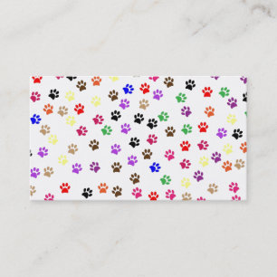 Cartão de visita de patas