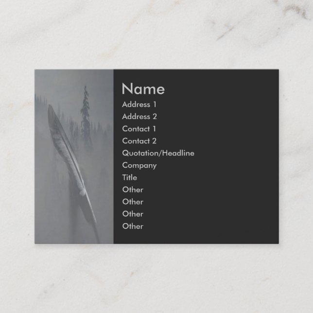 Cartão de visita de paz (Frente)