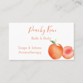 Cartão de visita de Peaches de Aquarela