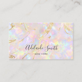 cartão de visita de pedra opal, cor-de-rosa,