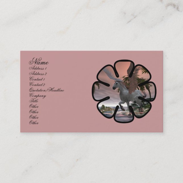 Cartão de visita de Pegasus Cove (Frente)