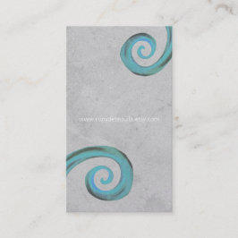 cartão de visita de pele de corda azul