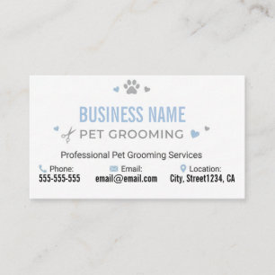 Cartão de Visita de Pet Groomer   Elegantes Patas 