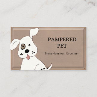 Cartão de visita de Pet Groomer/ Vet