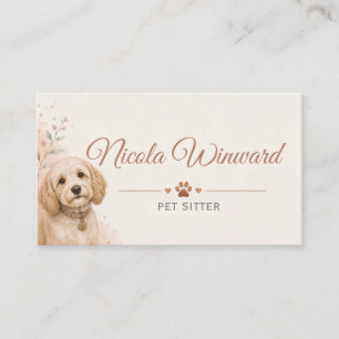 Cartão de Visita de Pet Sitter