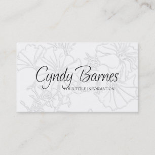 Cartão de visita de Petunias Sombreadas