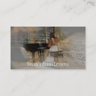 Cartão de visita de Piano