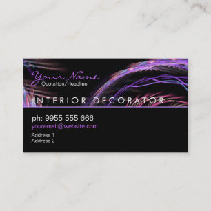 Cartão de visita de PinkPurple do Fractal