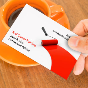 Cartão de visita de pintura