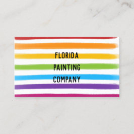 Cartão de visita de pintura por pintor