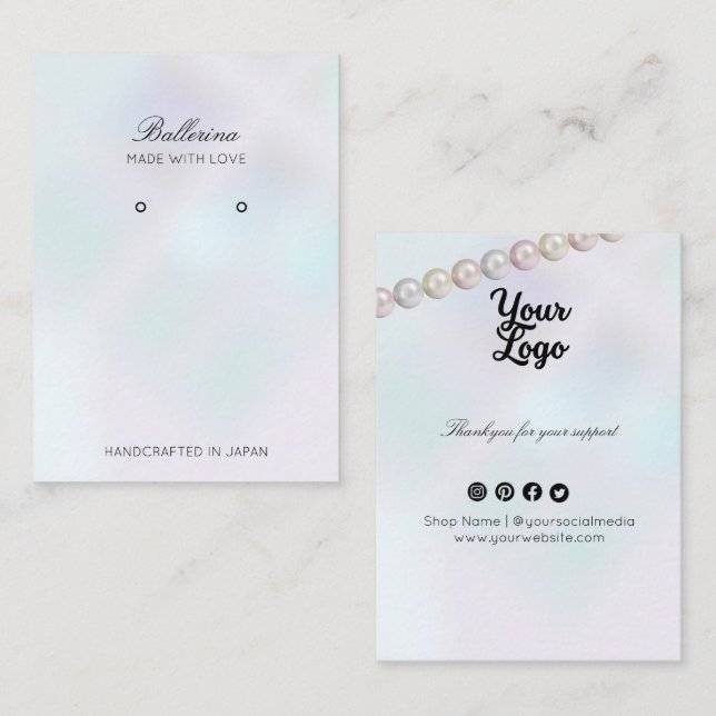 Cartão de visita de placa de gravação moderna (Frente/Verso)