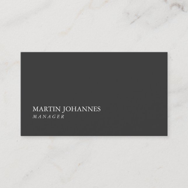 Cartão de visita de Placa Profissional Moderna (Frente)