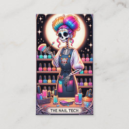 Cartão de visita de Placa Tarot Nail Tech